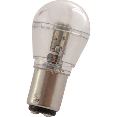 LAMPADA LED BA15D 1157 3528 P21W 12V 16 LED SMD LUCE BIANCO NEUTRO