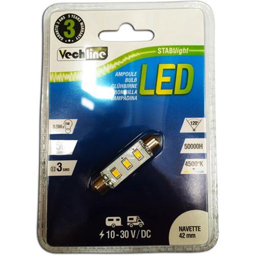 LAMPADA LED TIPO SILURO 17X41MM 0.5W 10-30V