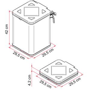 CESTINO PORTARIFIUTI PATTUMIERA PIEGHEVOLE PACK WASTE 08202-01-