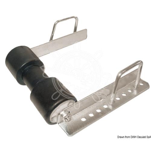 STAFFA CON RULLO POSTERIORE REGGICHIGLIA GRANDE STAFFE 60MM