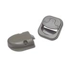 KIT MANIGLIA + CHIUSURA PER ANTINE GRIGIA