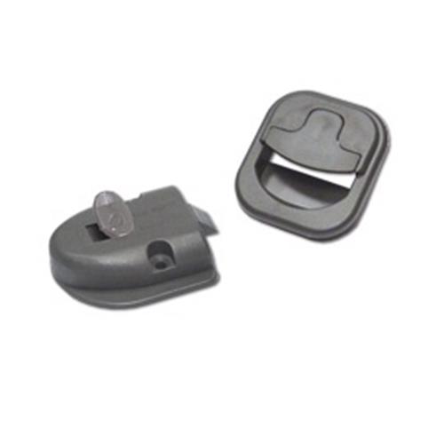 KIT MANIGLIA + CHIUSURA PER TOILETTE GRIGIA