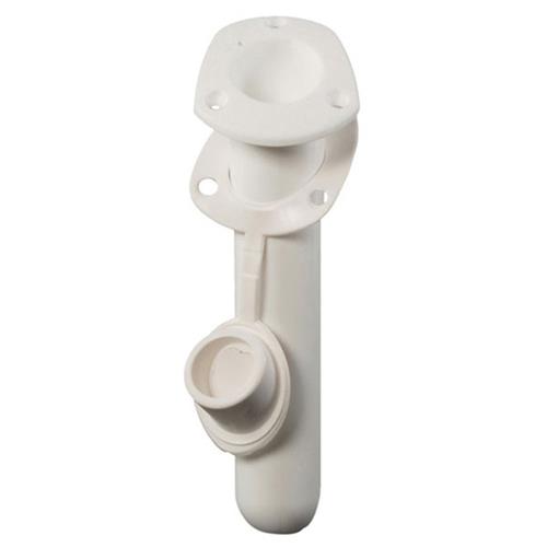 PORTACANNE DA INCASSO BIANCO Ø40MM CON COPERCHIO