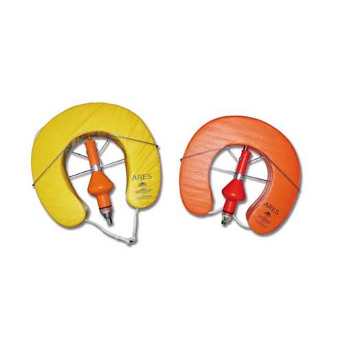 SALVAGENTE FERRO DI CAVALLO “ARES" GIALLO + SUPPORTO E BOETTA
