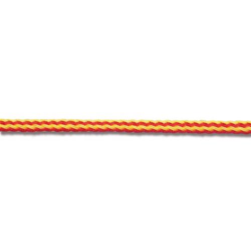 “PALAU” TRECCIA SENZA ANIMA Ø MM.8 GIALLA-ROSSA