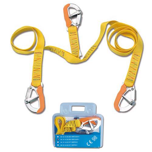 CINGHIA DI SICUREZZA “HERCULES II” MT.2 CON 3 MOSCHETTONI AUTOBLOCCANTI