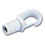 GANCIO A MONTAGGIO AUTOMATICO Ø MM.8 BIANCO