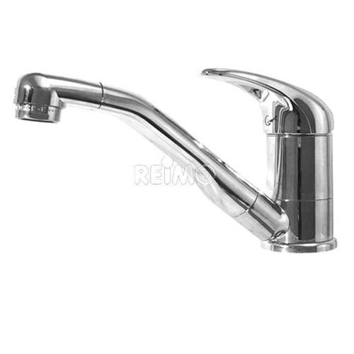 MISCELATORE MONOCOMANDO ROMA COLLO CURVO CON INTERRUTTORE