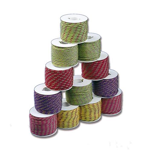 “IBIZA MULTICOLOR” TRECCIA Ø MM.4 GIALLO BOBINA 13MT