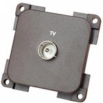 PRESA TV (TV 9,5 75OHM) MARRONE MPTV/M