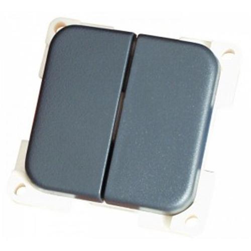 INTERRUTTORE UNIPOLARE DOPPIO GRIGIO MC2N/G