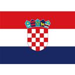 BANDIERA IN POLIESTERE 30X45CM CROAZIA