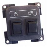 INTERRUTTORE DOPPIO LUCI+POMPA GRIGIO MCPL/G