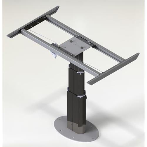 GAMBA PER TAVOLO TELESCOPICA CON TRASLATORE 4 DIR. GALAXY 730/338MM