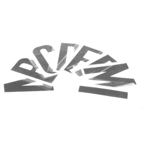 LETTERA ADESIVA 20CM "Q" NERA