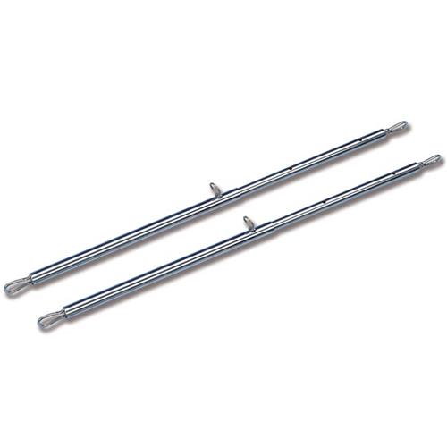 COPPIA ASTE PER PORTA TENDER REGOLABILI 3 POSIZIONI 45-71CM