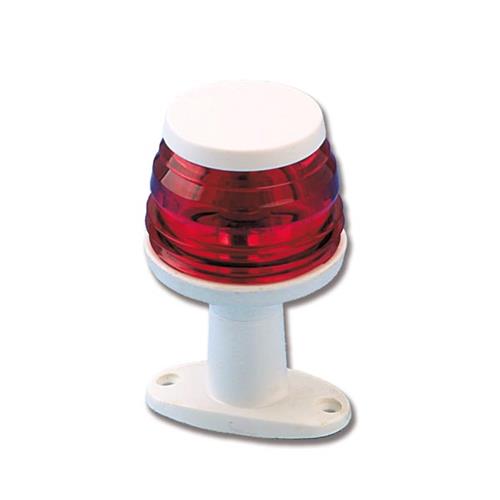 FANALE 12V “POLE 360°” A 360°20MT NON GOVERNO CON BASETTA BIANCO