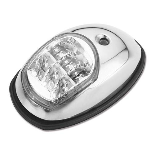 FANALI LED "ORIONE" 12-24V ROSSO SX 112,5° + VERDE DX 112,5°12MT INOX