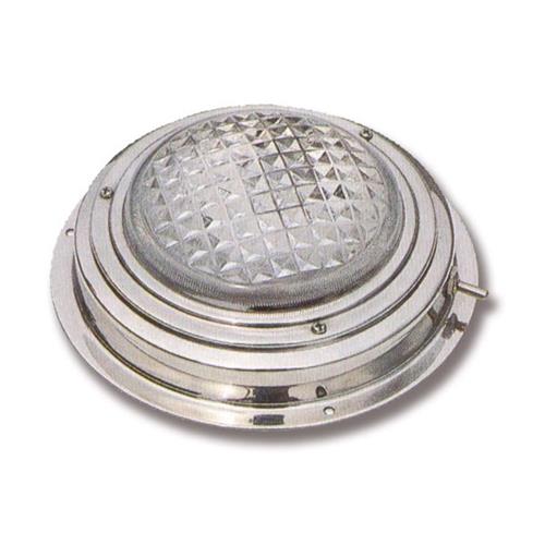 PLAFONIERA 12V TONDA INOX Ø 137MM