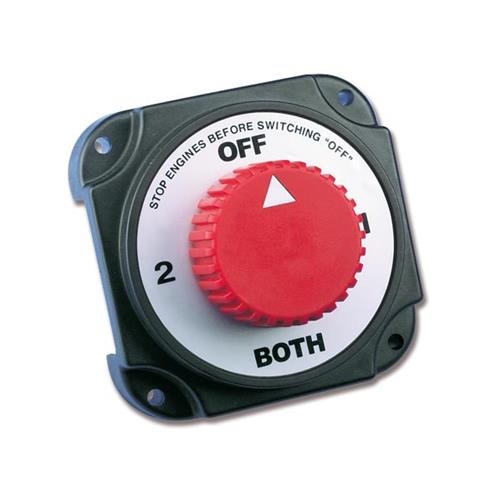 SELETTORE DEVIATORE STACCA BATTERIE CON MANOPOLA FISSA 380AMP