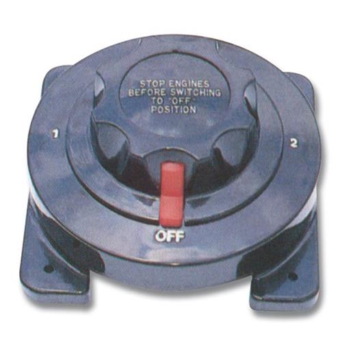 SELETTORE DEVIATORE STACCA BATTERIE CON MANOPOLA FISSA 300AMP