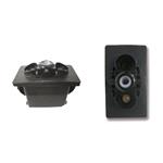 INTERRUTTORE  A BASCULA SENZA TASTO (ON)/OFF/(ON) CON 1 LED CONTURA II E III