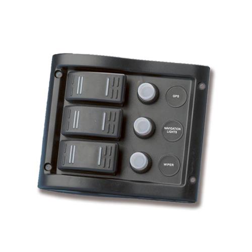 PANNELLO DI COMANDO 3 INTERRUTTORI NERO