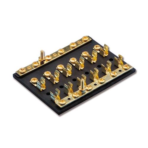 MORSETTIERA CON PORTAFUSIBILE VETRO 5X20 8 LINEE