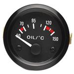 INDICATORE TEMPERATURA OLIO ECO LINE INCASSO 52 MM NERO