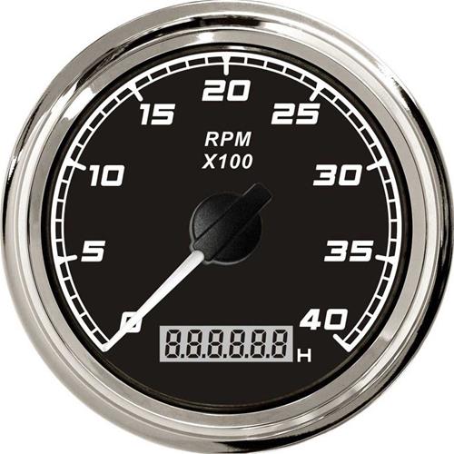 CONTAGIRI CON CONTAORE X LINE INCASSO 84 MM BIANCO 0-4000RPM