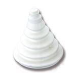 CUFFIA PASSACAVO A CONO Ø 75MM BIANCO
