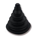 CUFFIA PASSACAVO A CONO Ø 75MM NERO