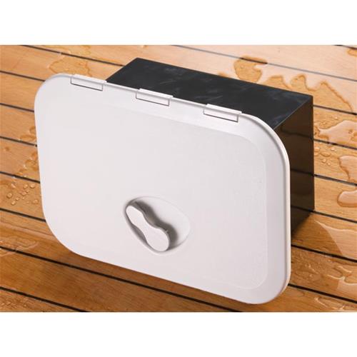 SPORTELLO STAGNO FORI COPERTI CON CONTENITORE CREMA 270X375MM