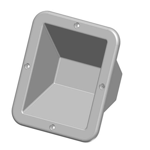 NICCHIA POLIPROPILENE CON FORO PER TAPPO CREMA 198X164MM