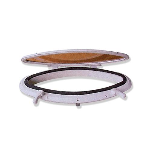 OBLO METACRILATO OVALE SENZA CONTROFLANGIA BIANCO 390X130MM