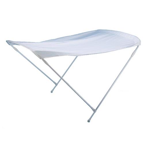 TENDALINO 2 ARCHI SOMBRERO ALU BIANCO 150X180X110H MM