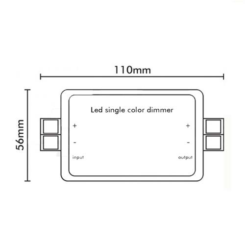 DIMMER PER LED CON TELECOMANDO 8A 