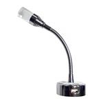 FARETTO 12V FLESSIBILE LED CROMO TESTA ACRILICO 1W CON PRESA USB