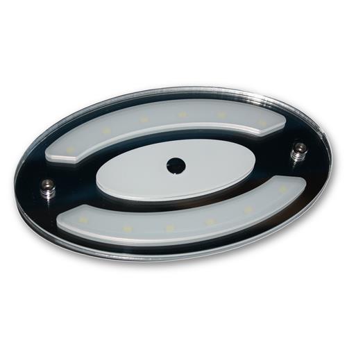 PLAFONIERA OVALE  LED 6.3W 4000K CON LUCE NOTTURNA