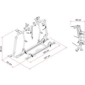 PORTABICI CARRY-BIKE VW T5 PRO BLACK 02093E71A