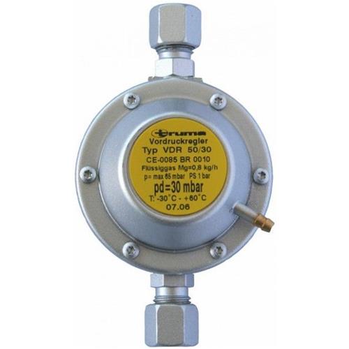 RIDUTTORE PRESSIONE GAS DA 50MB A 30MB IN LINEA