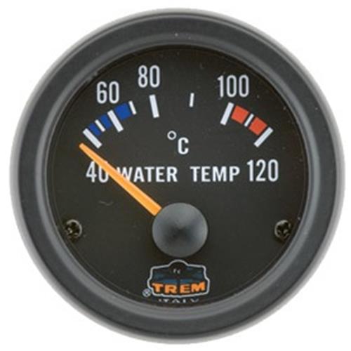 INDICATORE DI TEMPERATURA ACQUA GAUGE LINE INCASSO 52 MM NERO