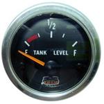INDICATORE DI CARBURANTE O ACQUA GAUGE LINE INCASSO 52 MM GHIERA INOX 10-180 OHMS