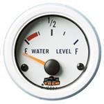 INDICATORE DI CARBURANTE O ACQUA GAUGE LINE INCASSO 52 MM BIANCO 10-180 OHMS