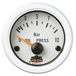 INDICATORE DI PRESSIONE OLIO GAUGE LINE INCASSO 52 MM BIANCO