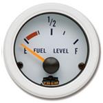INDICATORE DI CARBURANTE GAUGE LINE INCASSO 52 MM BIANCO 33-240 OHMS