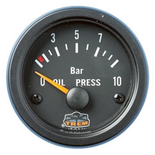 INDICATORE DI PRESSIONE OLIO GAUGE LINE INCASSO 52 MM NERO