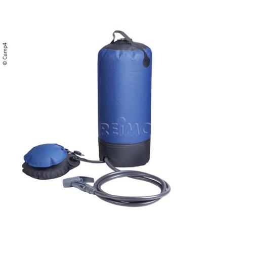 DOCCETTA ESTERNA DA CAMPEGGIO CON SERBATOIO FLESSIBILE 12LT E POMPA A PEDALE