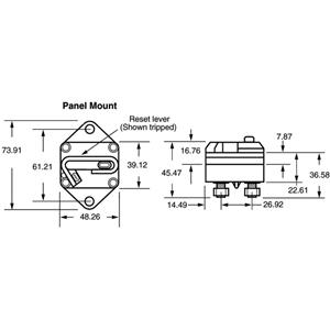 MAGNETOTERMICO DA INCASSO QUADRATO 60A