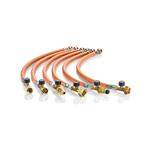 TUBO FLESSIBILE ALTA PRESSIONE ITALIA W20X1/14"SX F / F20X1.5 CON SICURA AP450